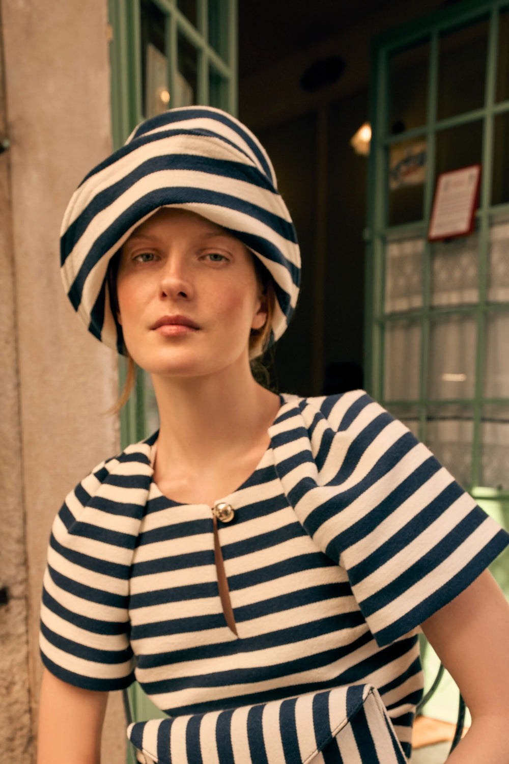Load image into Gallery viewer, Ruthie Stripe Hat x Ruth Ravenscroft