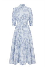 Load image into Gallery viewer, Sakura Shirt Dress Soft Blues