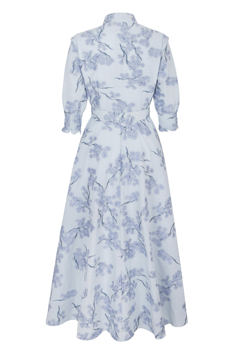 Load image into Gallery viewer, Sakura Shirt Dress Soft Blues