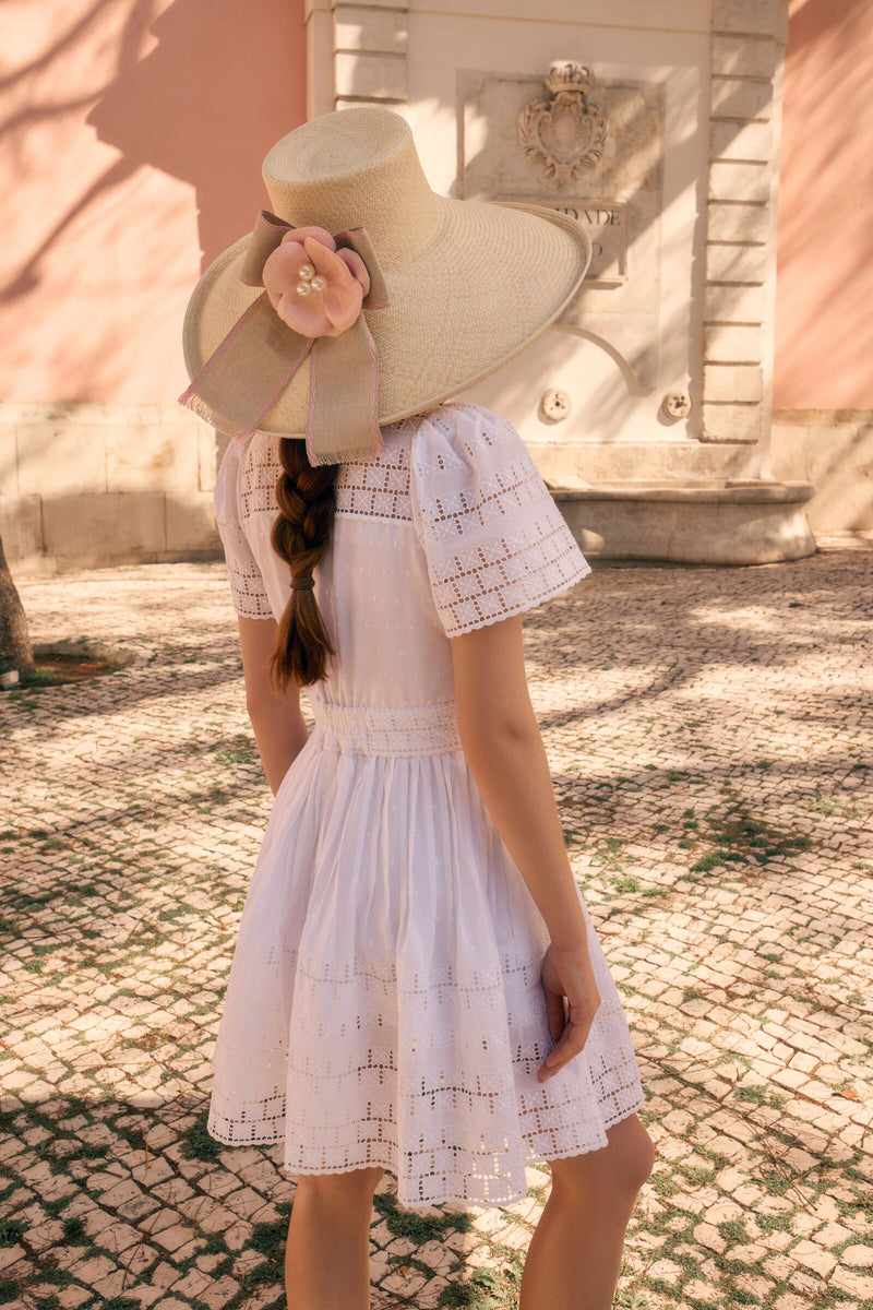 Load image into Gallery viewer, Sam Broderie Anglaise White Dress