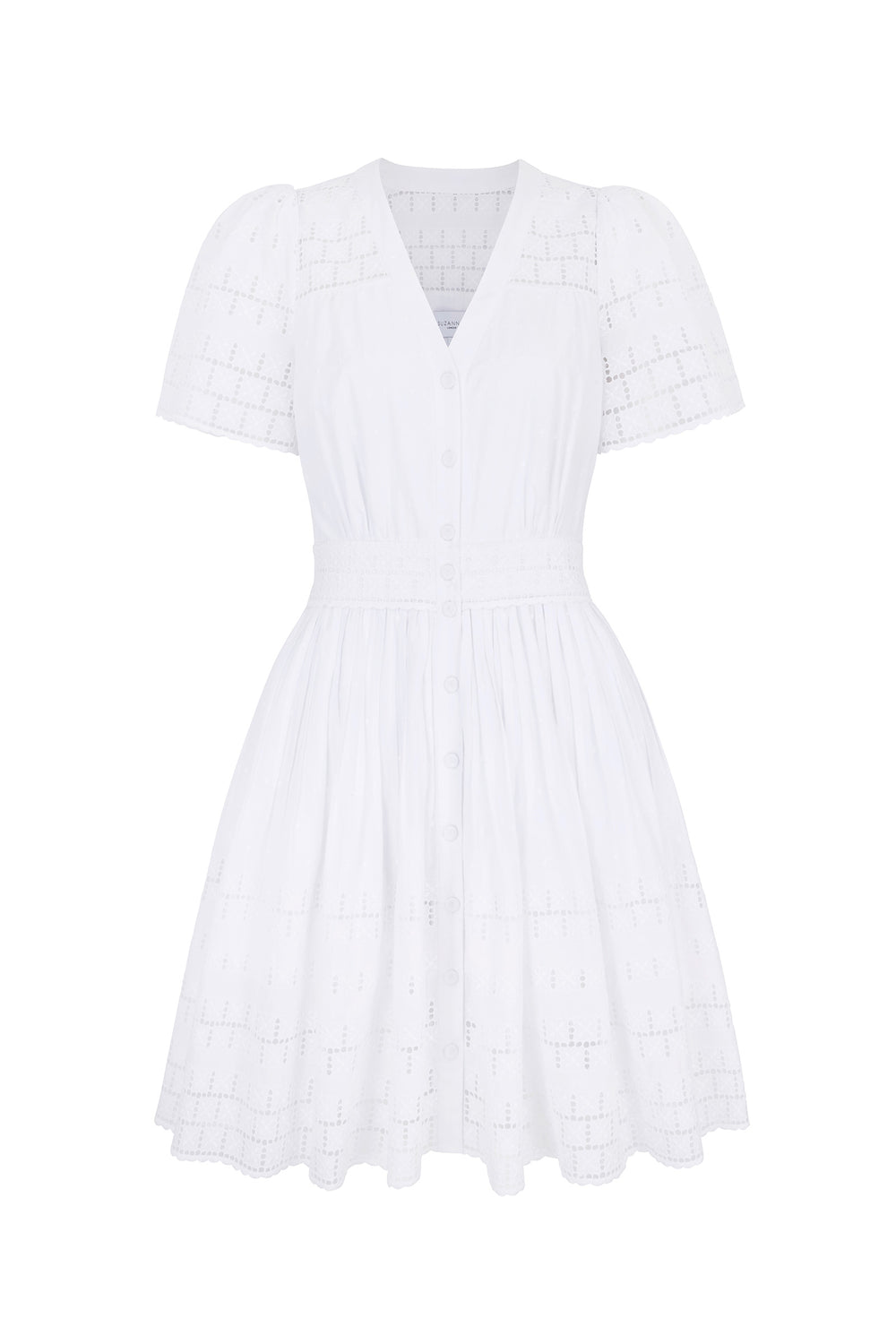 Load image into Gallery viewer, Sam Broderie Anglaise White Dress