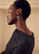 Load image into Gallery viewer, High Neck Stretch Metallic Top ARCHIVE SALE