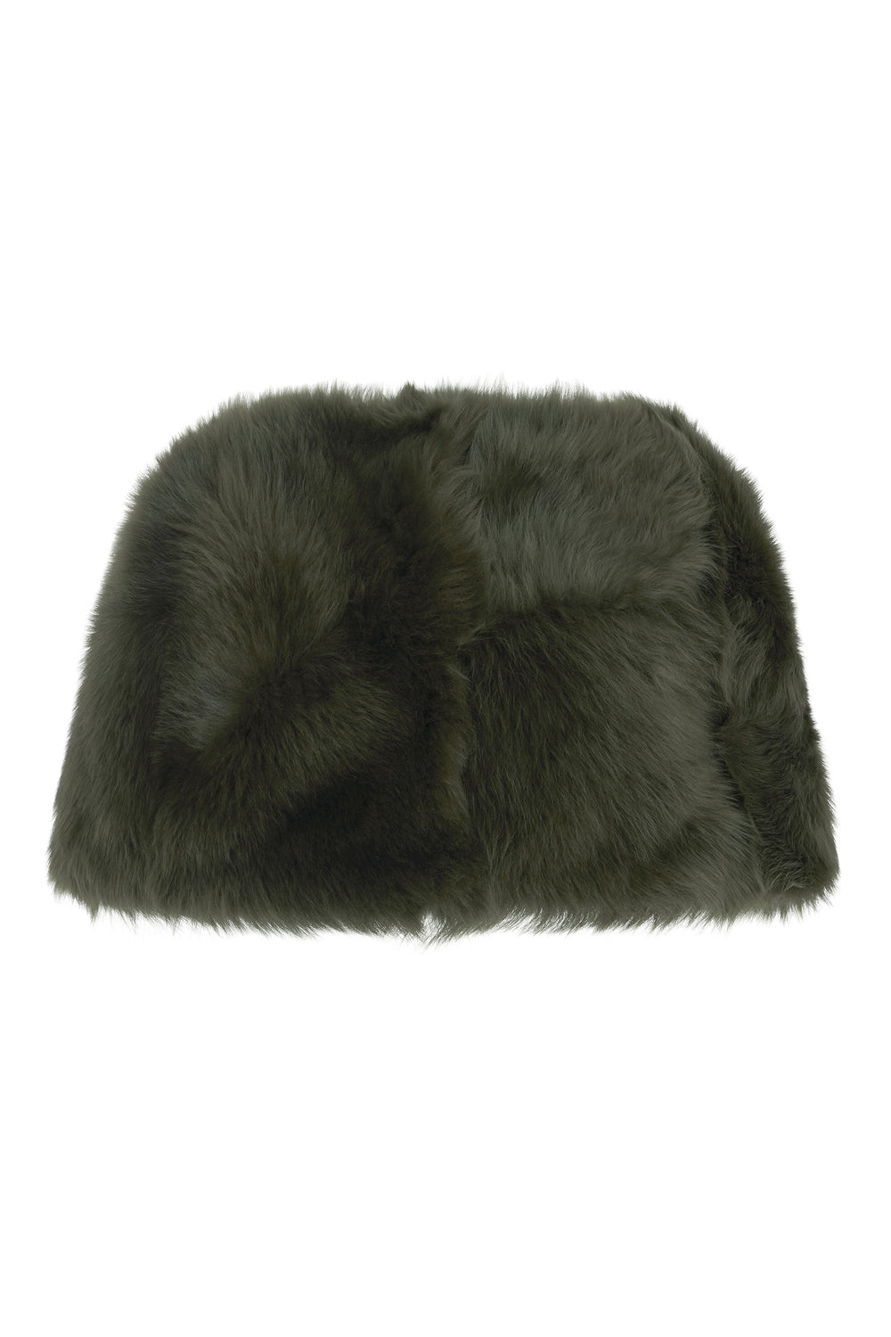 Load image into Gallery viewer, Nebraska Sheepskin Cape Olive