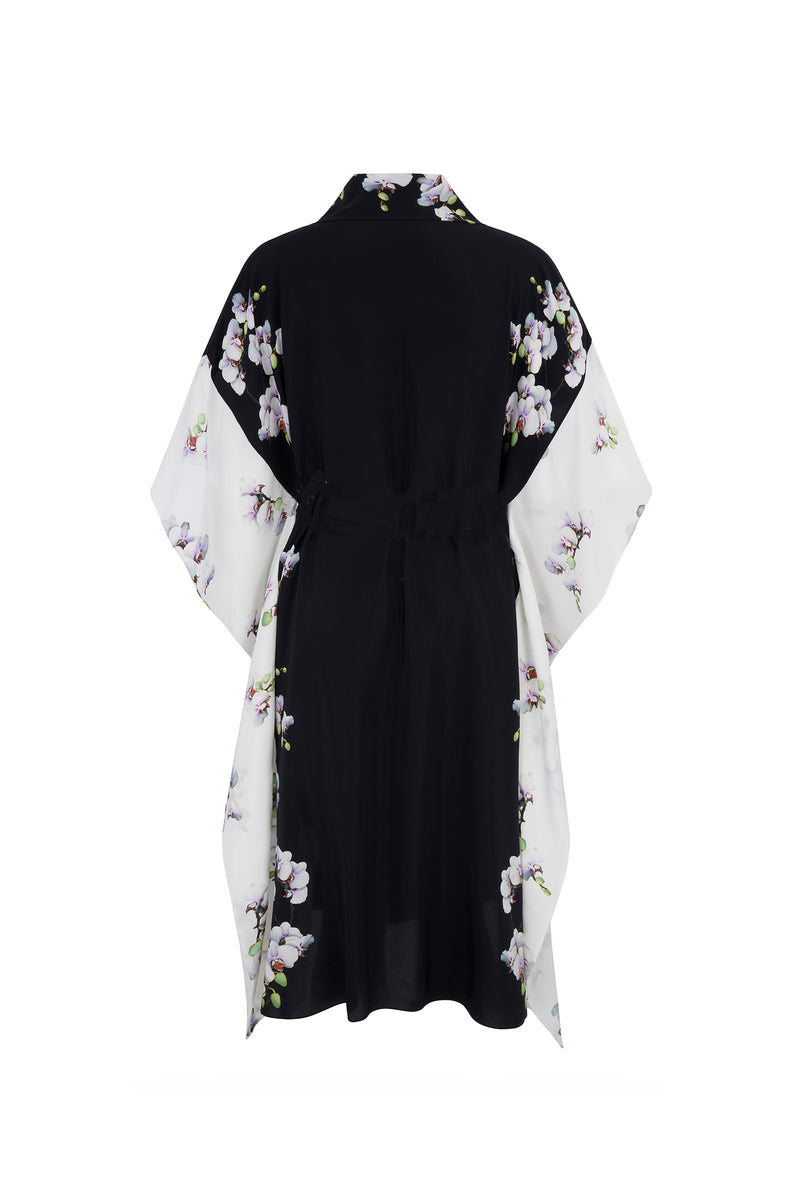 Load image into Gallery viewer, Shutters Printed Silk Kaftan x Kate Scott - ARCHIVE SALE