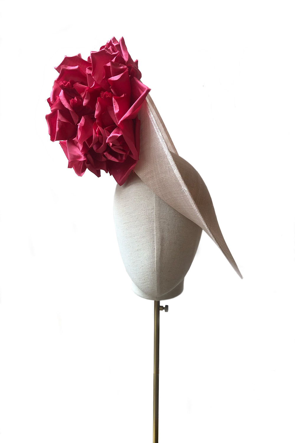Load image into Gallery viewer, Side Slice Corsage Hat Pink