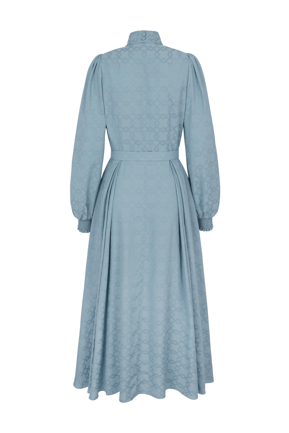 Load image into Gallery viewer, Sidney Jacquard Blouse Dress Heritage Blue