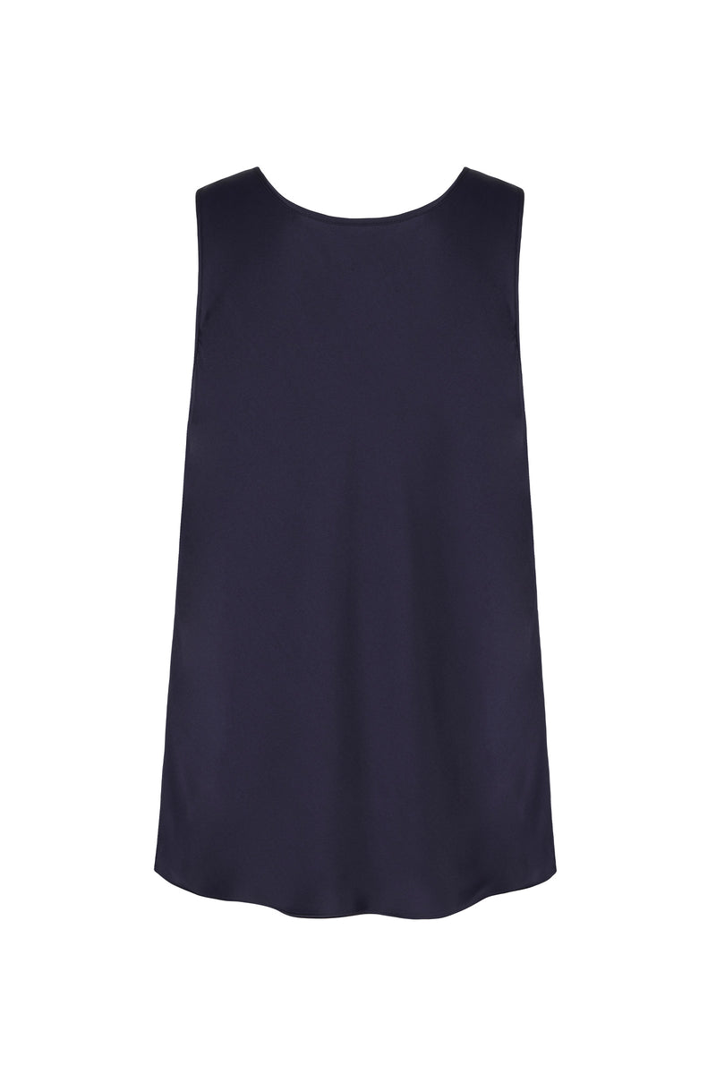 Load image into Gallery viewer, Silk Camisole Navy