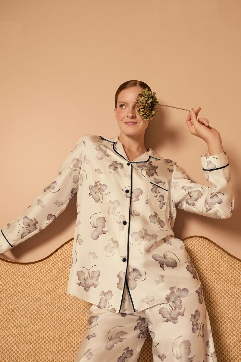 Load image into Gallery viewer, Italian Silk Twill Printed Pyjamas x MarieLuise Bantel