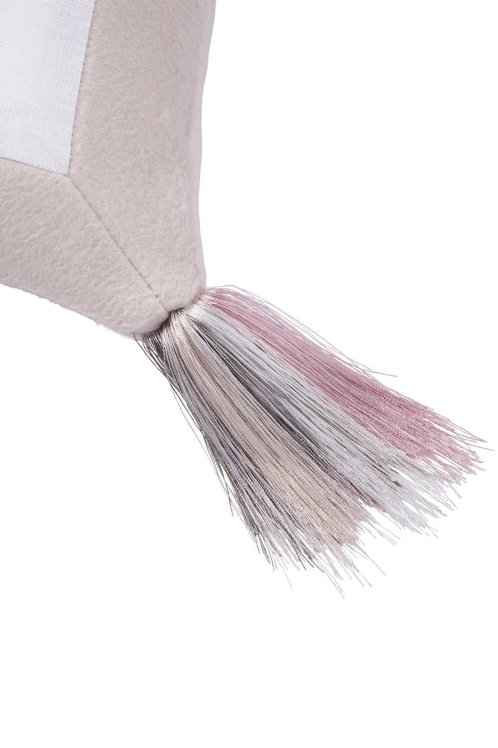 Load image into Gallery viewer, Embroidered Cashmere and Cotton  Hydrangea Leaf Cushion x Marieluise Bantel