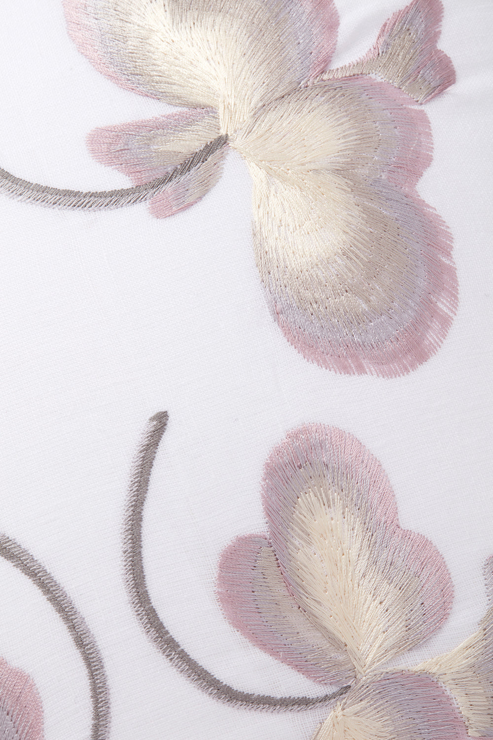 Load image into Gallery viewer, Embroidered Cashmere and Cotton  Hydrangea Leaf Cushion x Marieluise Bantel