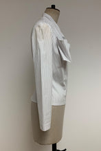 Load image into Gallery viewer, Stripe White and Blue Top/Blouse - ARCHIVE SALE