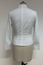 Load image into Gallery viewer, Stripe White and Blue Top/Blouse - ARCHIVE SALE