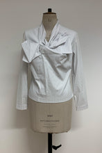 Load image into Gallery viewer, Stripe White and Blue Top/Blouse - ARCHIVE SALE