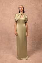Load image into Gallery viewer, Swing Gown and Cape Pistachio Silk