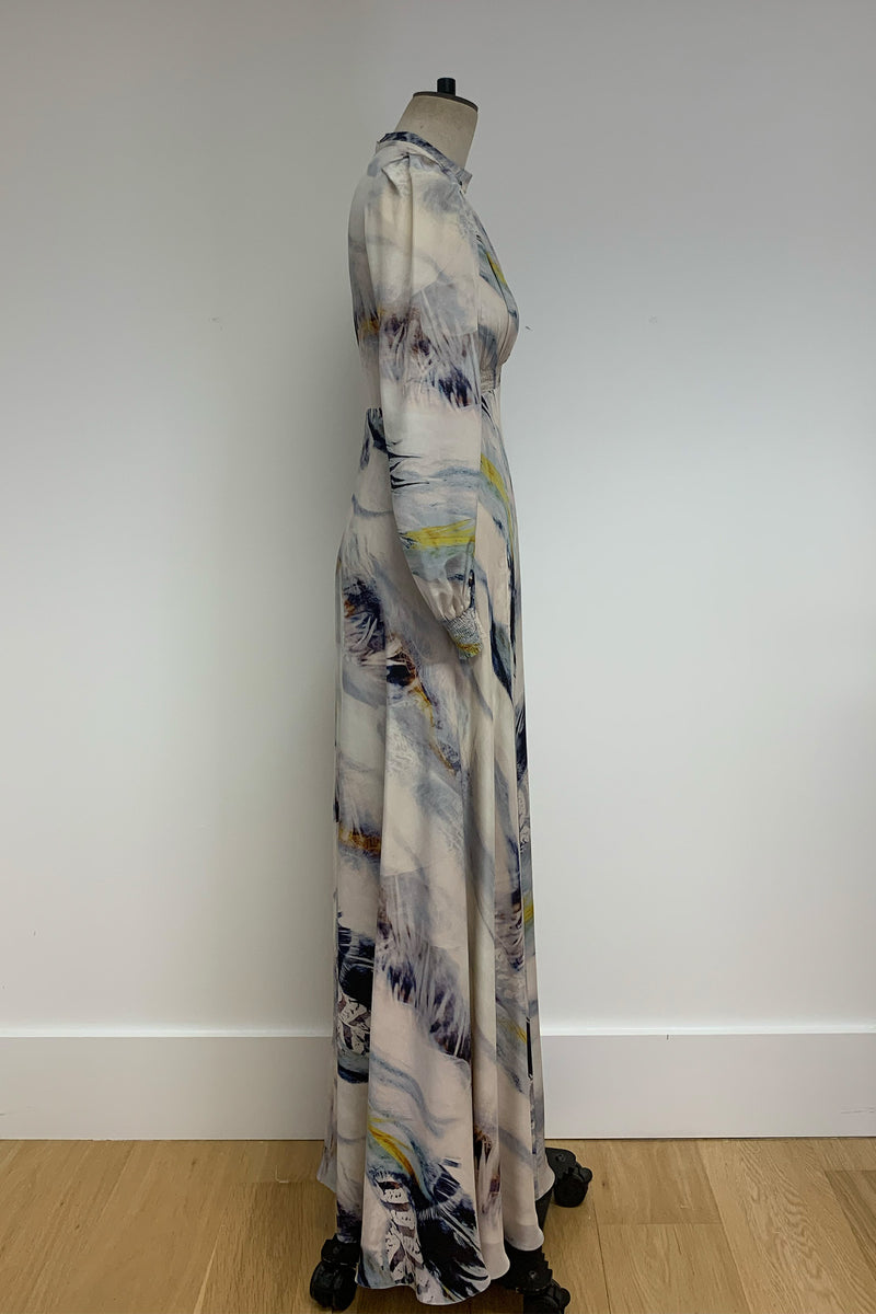 Load image into Gallery viewer, Gloria Tea Dress Feathers - ARHCIVE SALE
