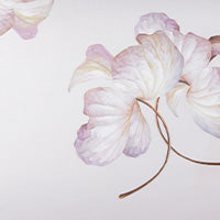 Slim Rectangular Throw Pillows Silk Twill Hydrangea Leaves Taupe x MarieLuise Bantel