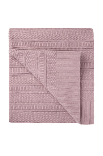 Moorland Pink Cashmere Blanket
