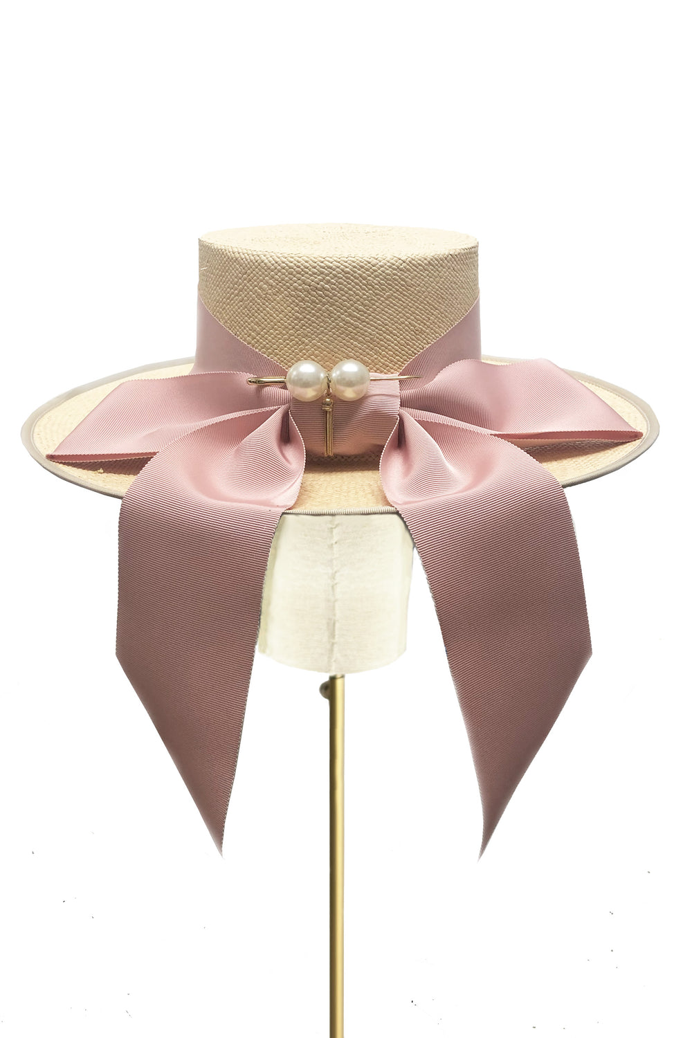 Load image into Gallery viewer, Toulouse Boater Pink x Ruth Ravenscroft