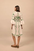 Load image into Gallery viewer, Trailing leaves Cotton Kaftan Dress x Susannah Garrod