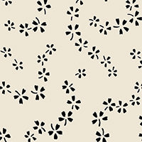 Load image into Gallery viewer, Trailing Stars Black and Cream Crepe De Chine