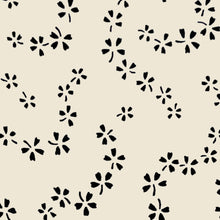 Load image into Gallery viewer, Trailing Stars Black and Cream Crepe De Chine