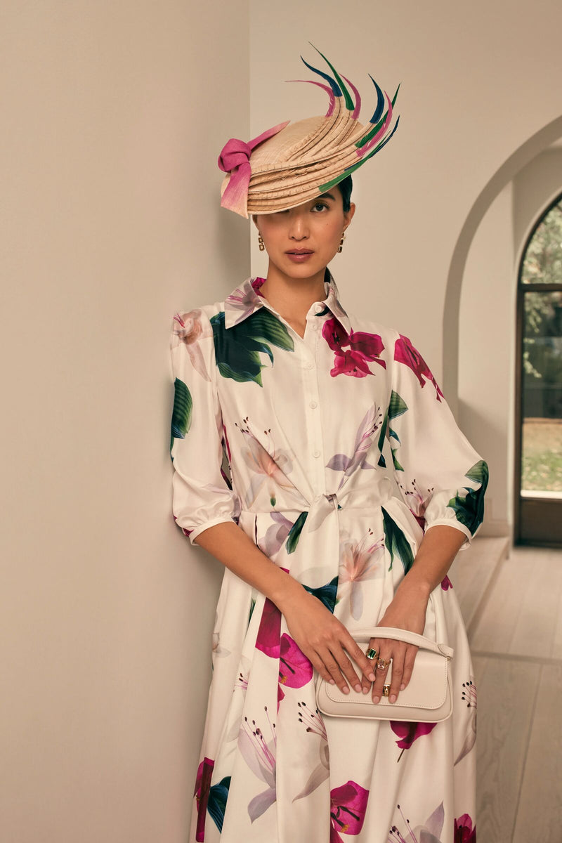 Load image into Gallery viewer, Trixie Floor Length Silk Shirt Dress x Rachel Levy ARCHIVE SALE