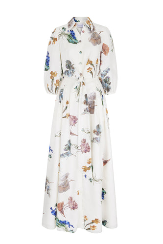 Trixie Floor Length Silk Shirt Dress x Marieluise Bantel