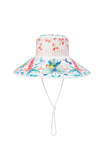 Tropical Caribbean Cotton Sun Hat x Susannah Garrod x Ruth Ravenscroft