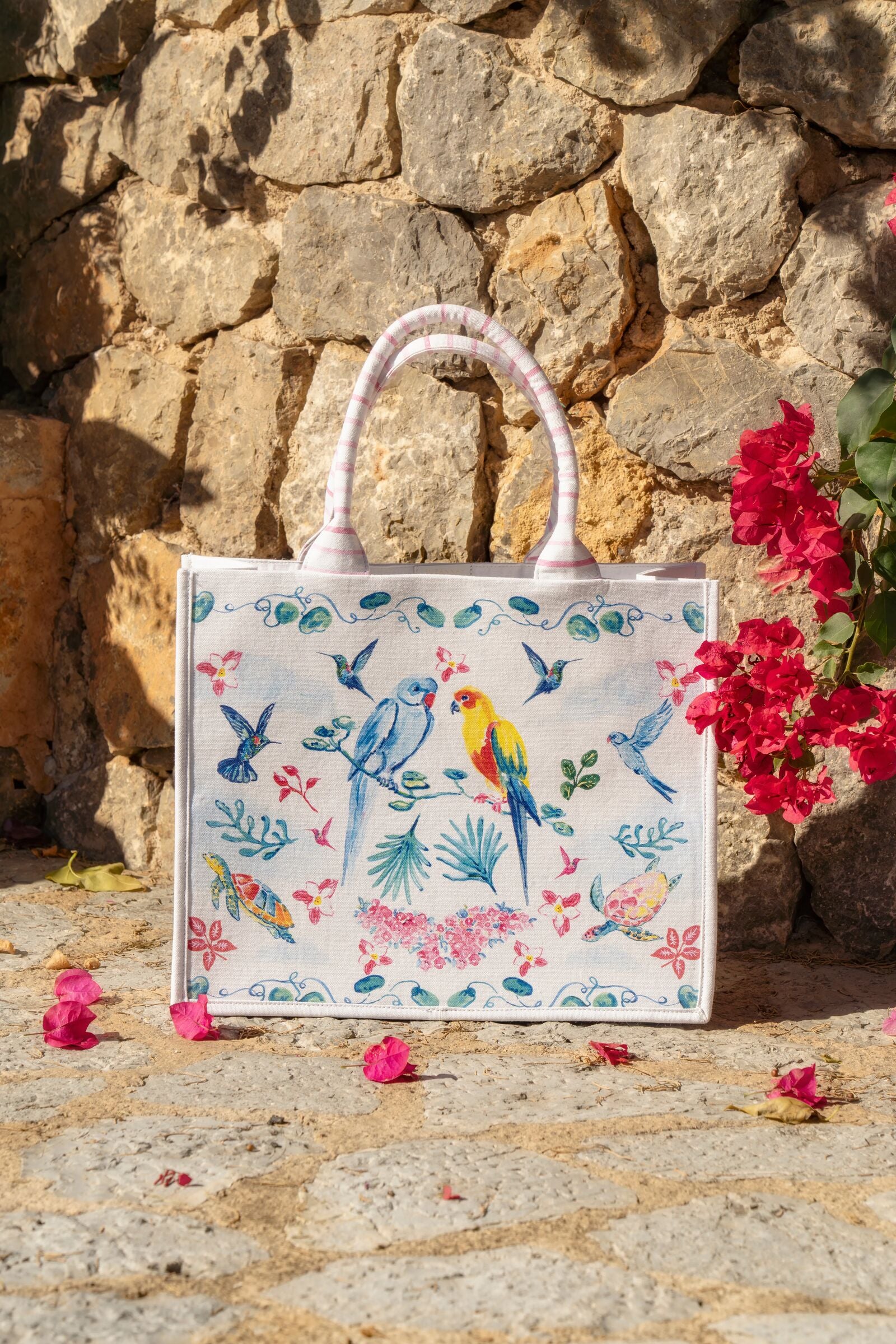 Tropical Caribbean Canvas Tote Bag x Susannah Garrod