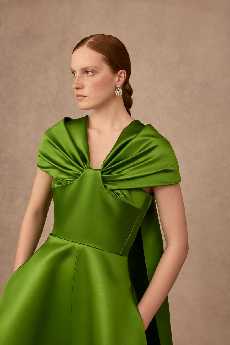 Load image into Gallery viewer, Tudor Italian Silk Double Duchesse Gown