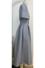 Load image into Gallery viewer, Dorothea Dress Light Blue Diamond Cloqué ARCHIVE SALE