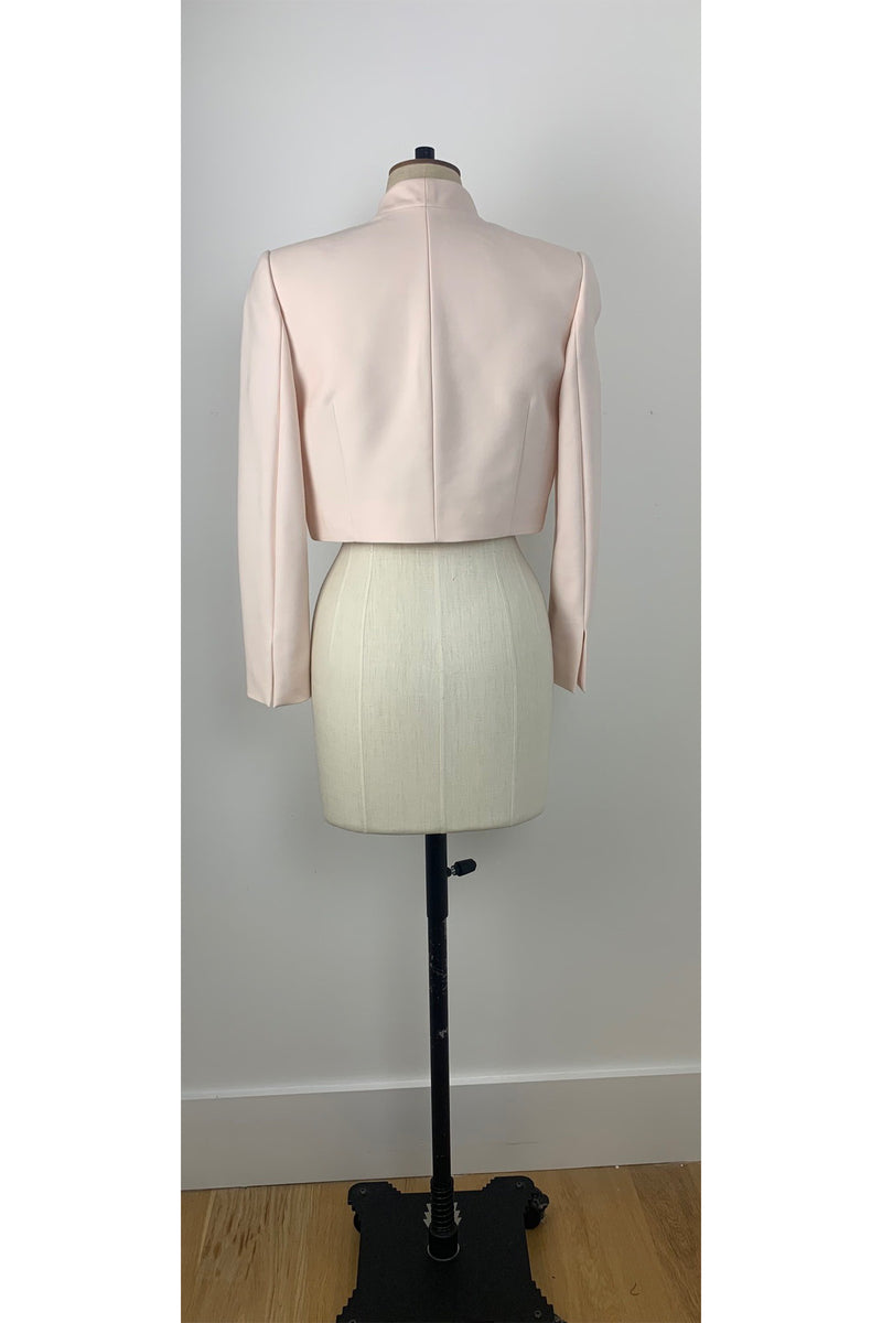 Load image into Gallery viewer, Cropped Wool Silk Jacket Pale Pink ARCHIVE SALE