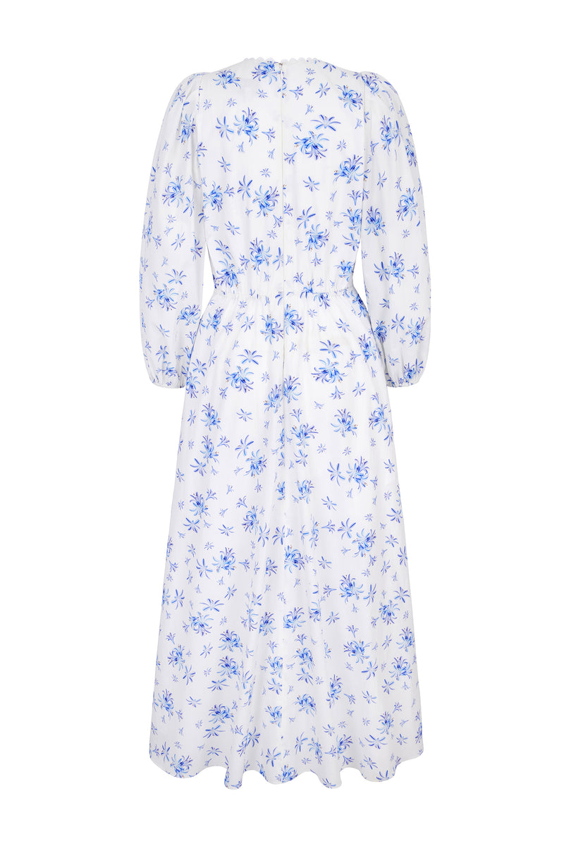 Load image into Gallery viewer, Valletta Dress Agapanthus Cotton x Rachel Levy