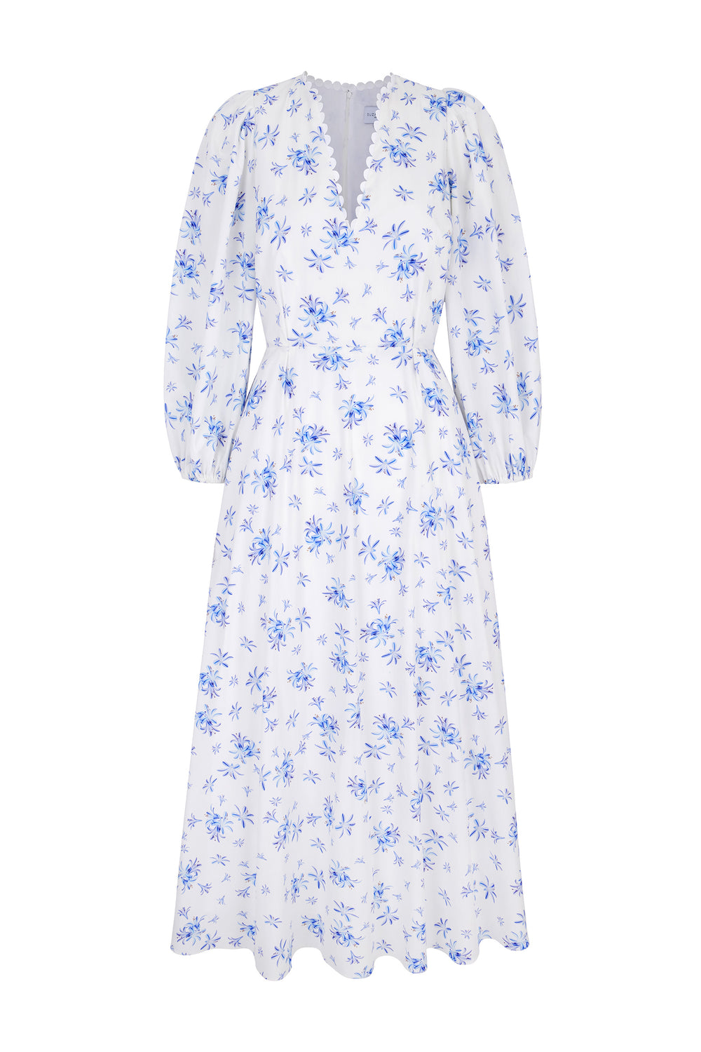 Load image into Gallery viewer, Valletta Dress Agapanthus Cotton x Rachel Levy
