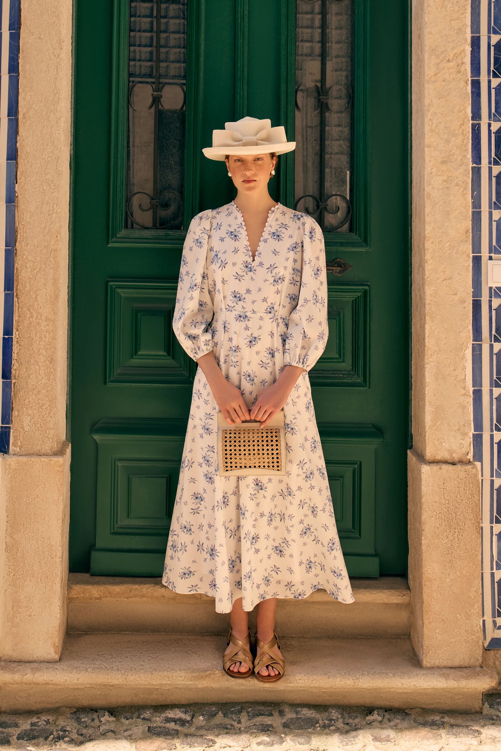 Valletta Dress Agapanthus Cotton x Rachel Levy