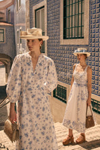 Load image into Gallery viewer, Valletta Dress Agapanthus Cotton x Rachel Levy
