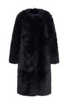 Load image into Gallery viewer, Vancouver Sheepskin Coat Navy