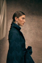 Load image into Gallery viewer, Versailles Art Deco Coat Dress Midnight