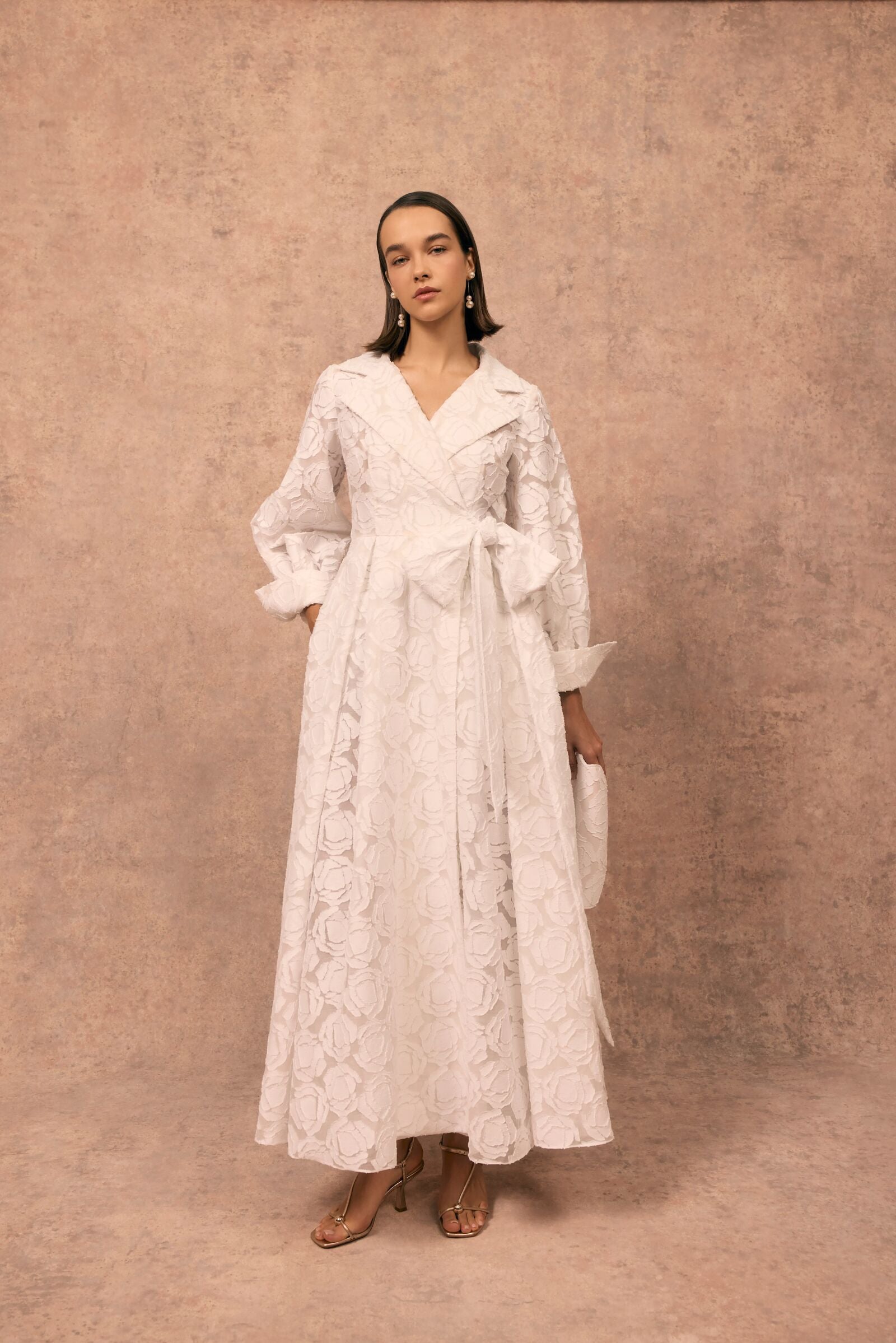 Suzannah London | Versailles Trench Dress Rose Organza