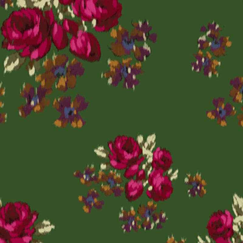 Load image into Gallery viewer, Wallpaper Roses Crepe De Chine
