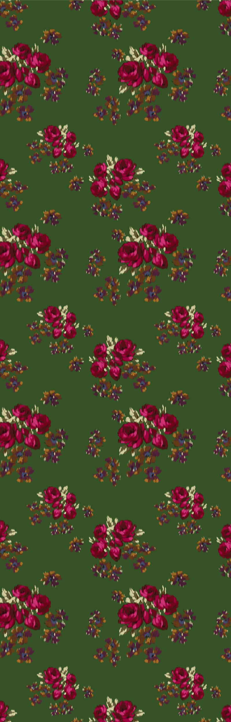 Load image into Gallery viewer, Wallpaper Roses Crepe De Chine
