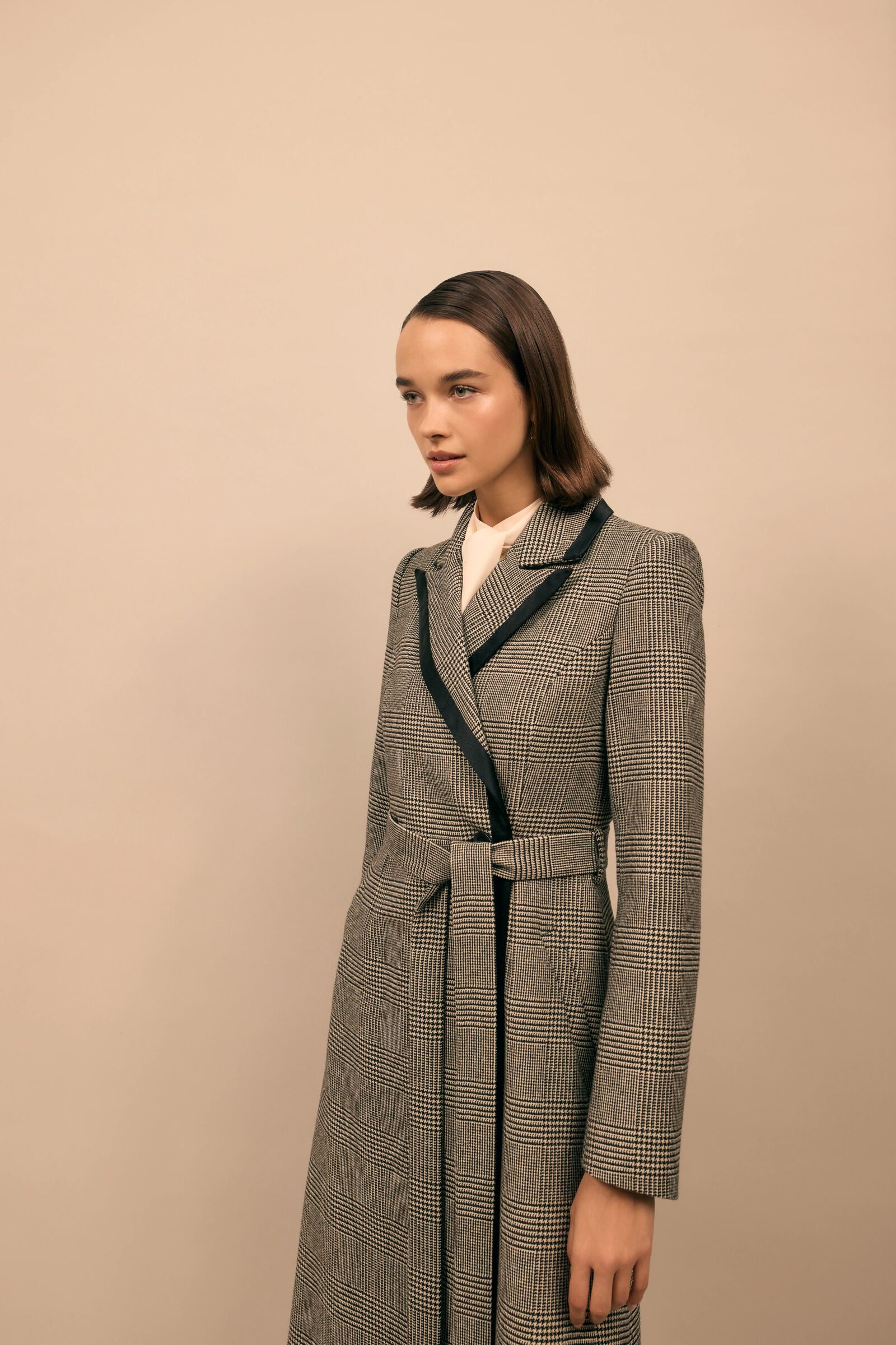 Suzannah London | Washington Prince of Wales Cashmere Check Coat