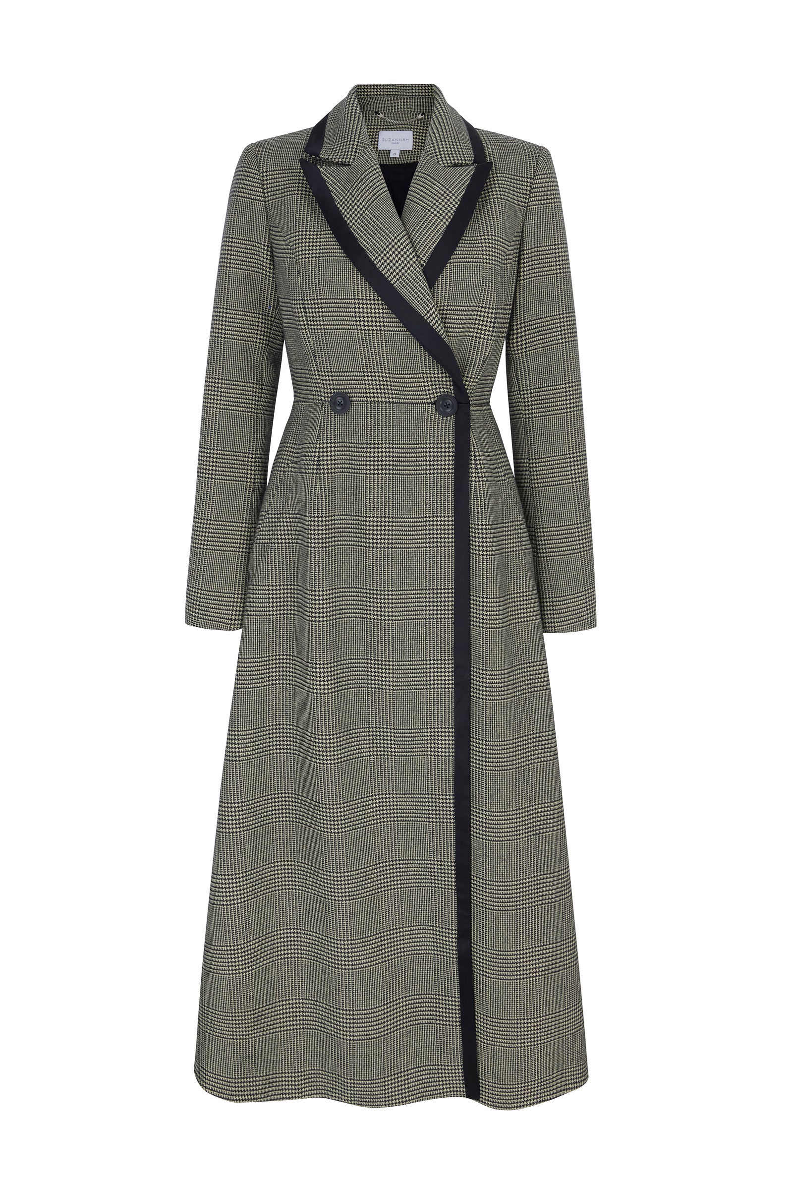 Washington Prince of Wales check Cashmere Coat