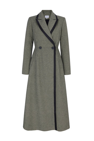Suzannah London | Washington Prince of Wales Cashmere Check Coat