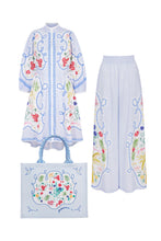 Load image into Gallery viewer, Eleni Cotton Set Greek Geraniums x Milly Jean