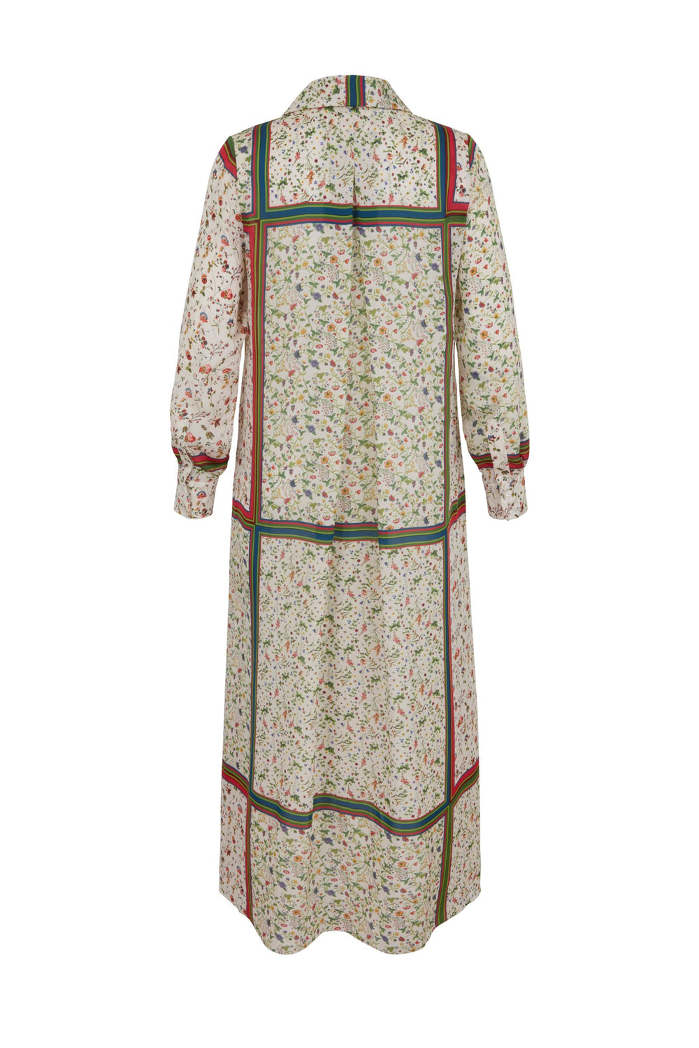 Load image into Gallery viewer, Classico Scarf Print Sustainable Cotton Shirt Dress