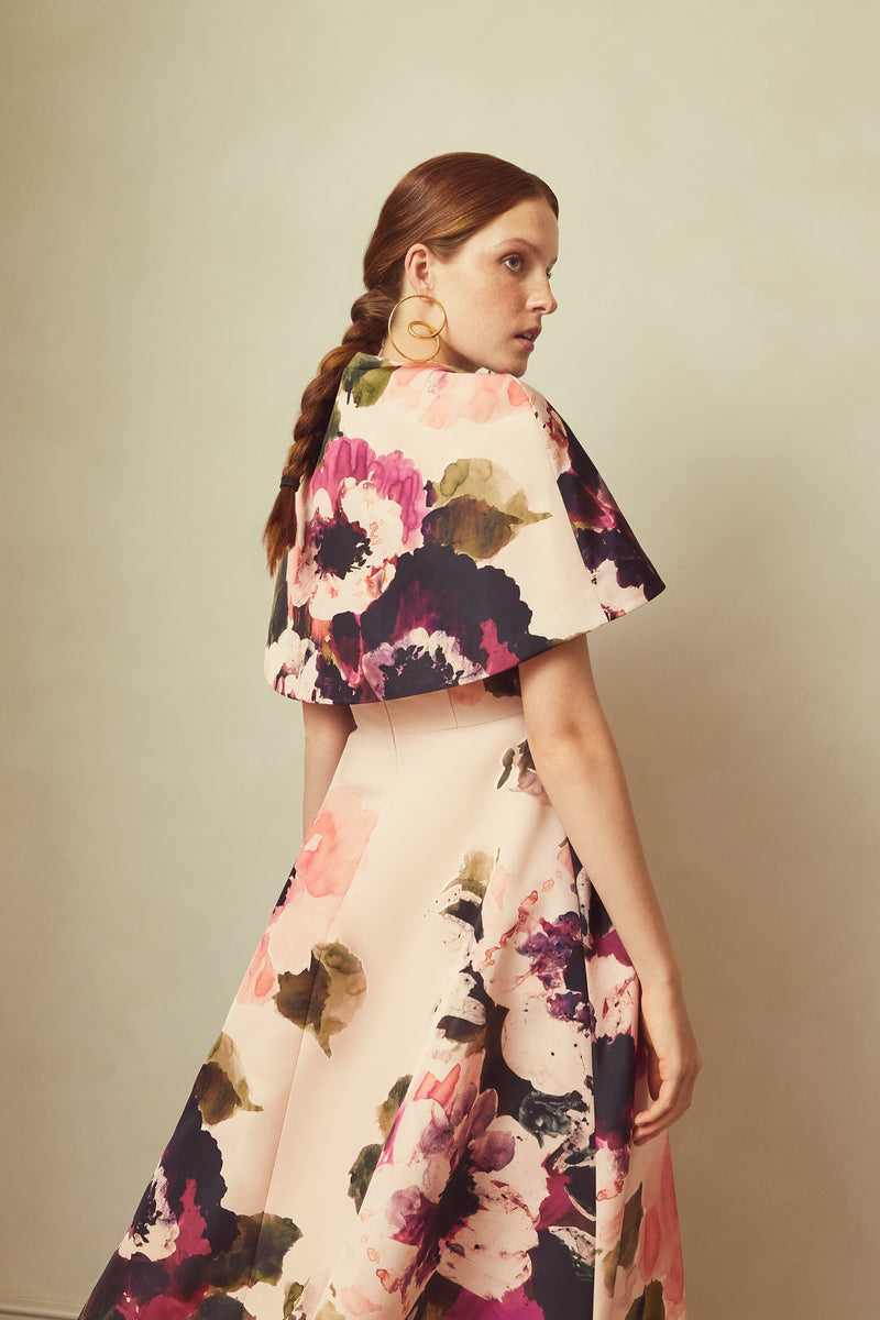 Load image into Gallery viewer, Seraphina Pink Floral Cape