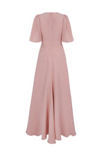 Suzannah London | Holland Silk Crepe Midi Dress in Vintage Pink | Formal Evening Gown Suzannah London | Holland Silk Crepe Midi Dress in Vintage Pink | Formal Evening Gown
