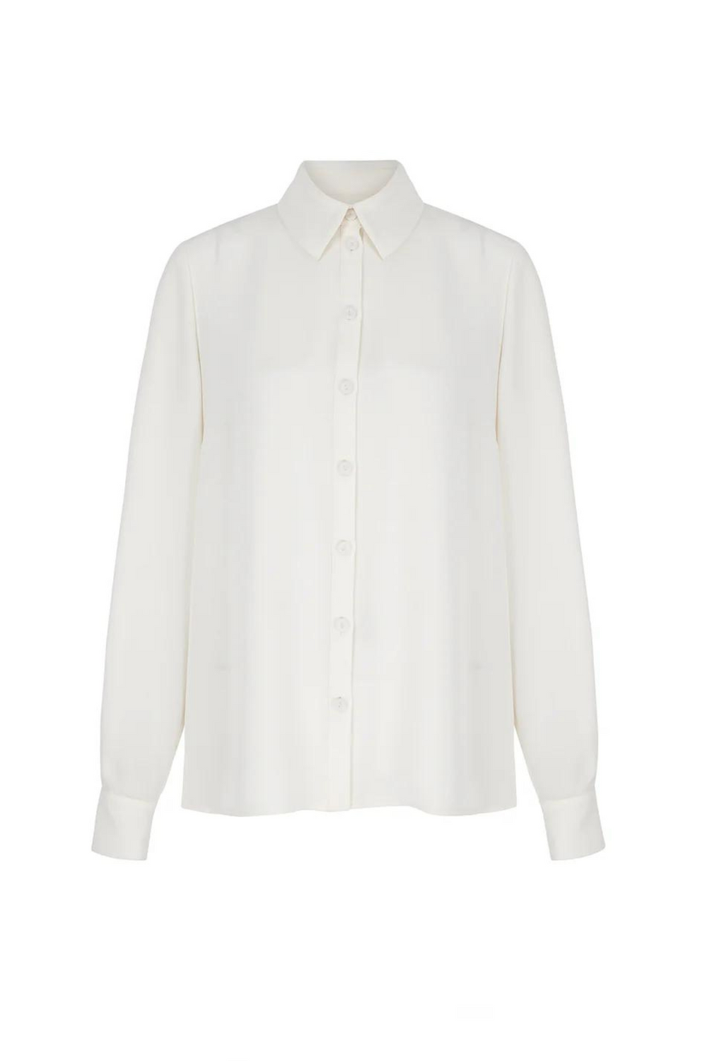 Load image into Gallery viewer, Mayfair Silk Crepe Shirt Ivory
