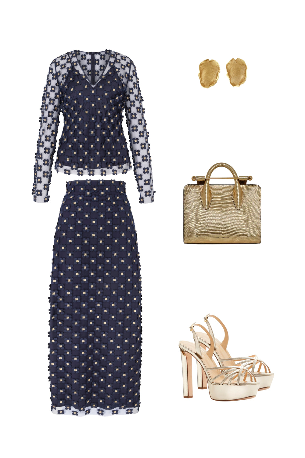 Load image into Gallery viewer, Eos &amp; Harmonia Appliqué Daisy Lace Set